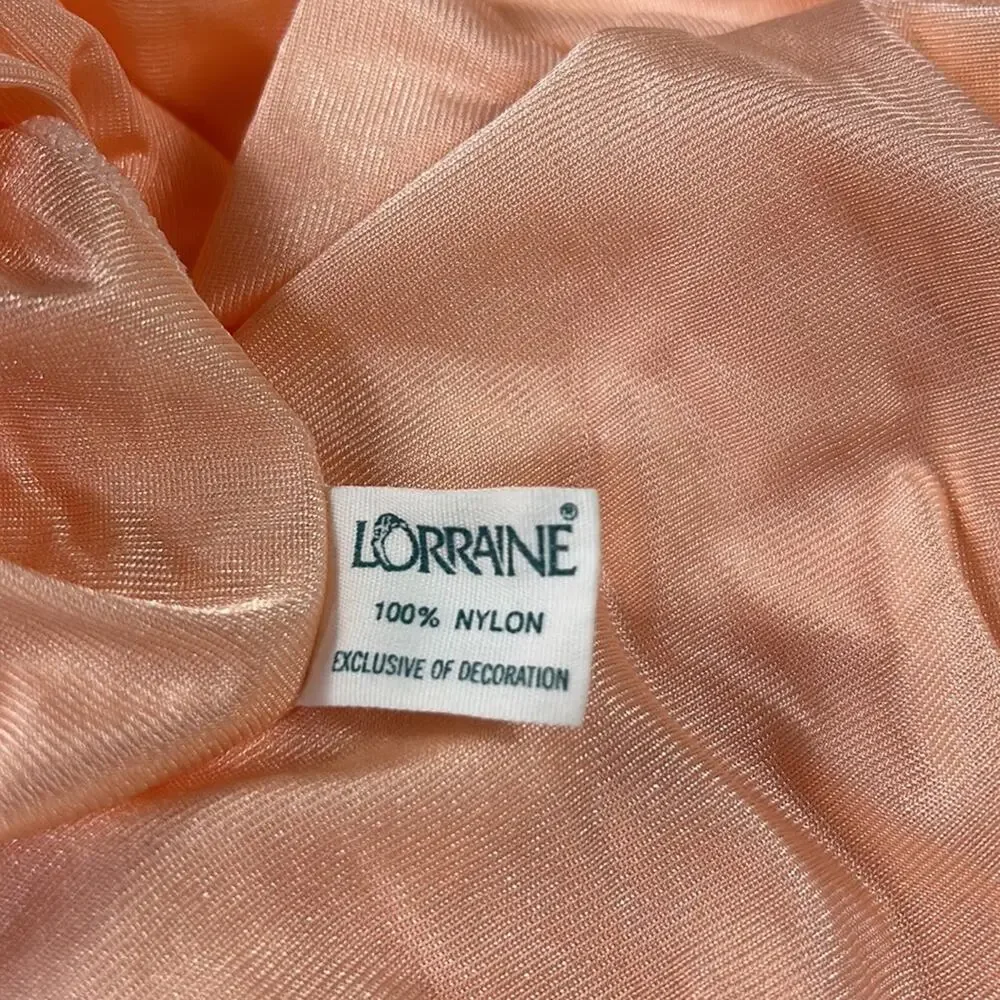 Vintage Lorraine soft‎ satin night dress slip and robe set, size small/med - Picture 11 of 13